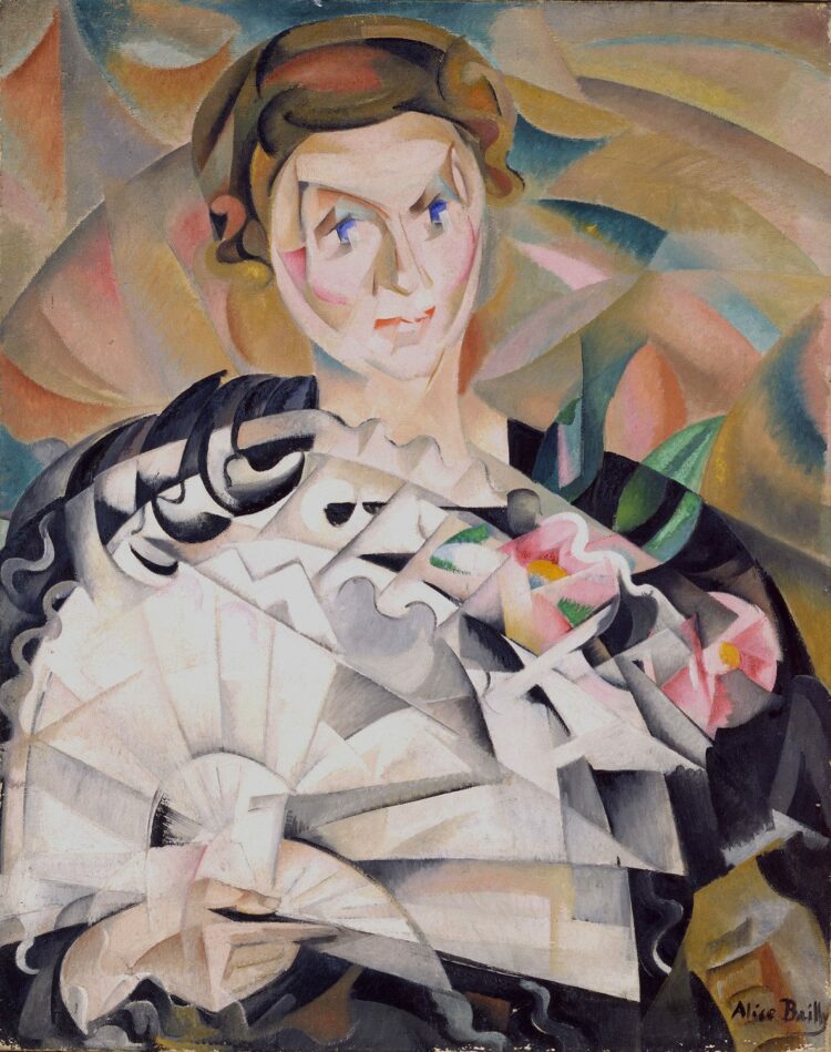 Weekend Reads during a summer road trip 1 Alice Bailly, Jeu d’éventail ou Femme à l’éventail (Portrait de Louisa Bally, sœur de l’artiste), 1913