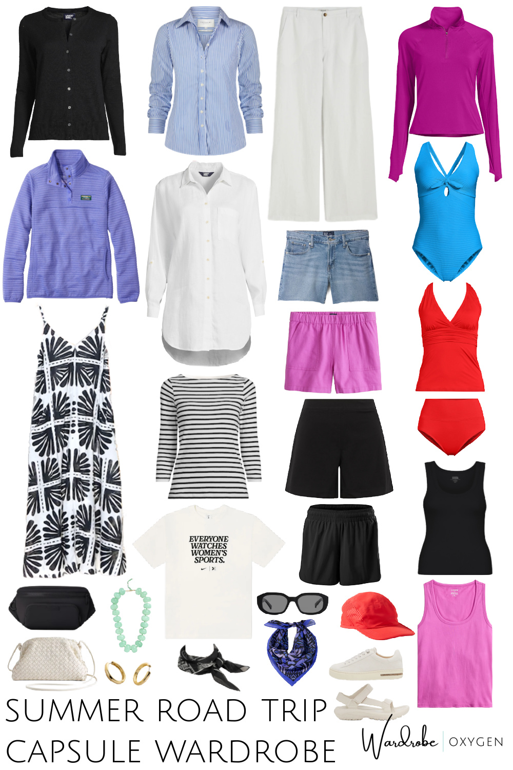 summer road trip capsule wardrobe by wardrobe oxygen