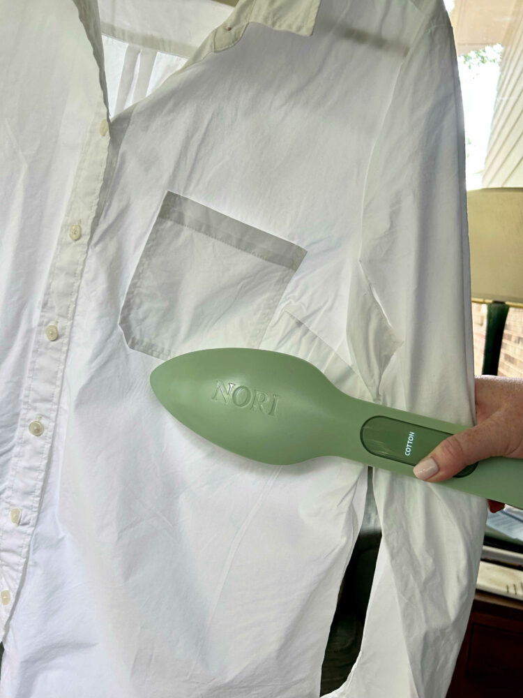 using the nori press on a cotton shirt