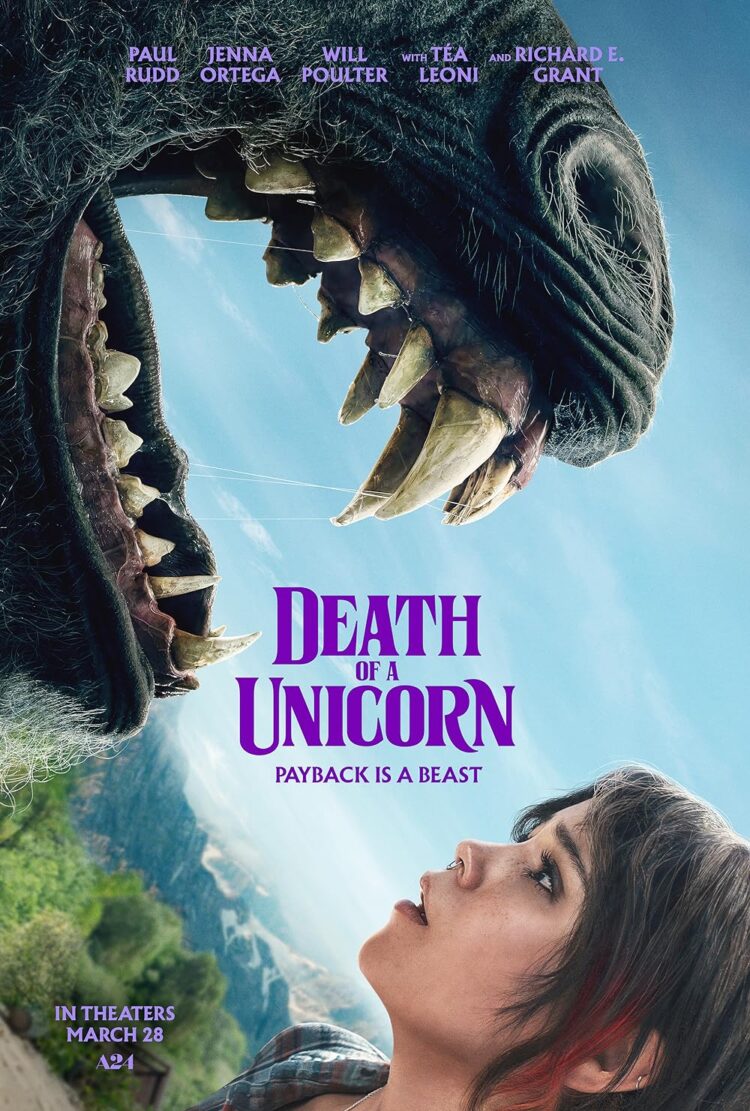 death of a unicorn movie poster