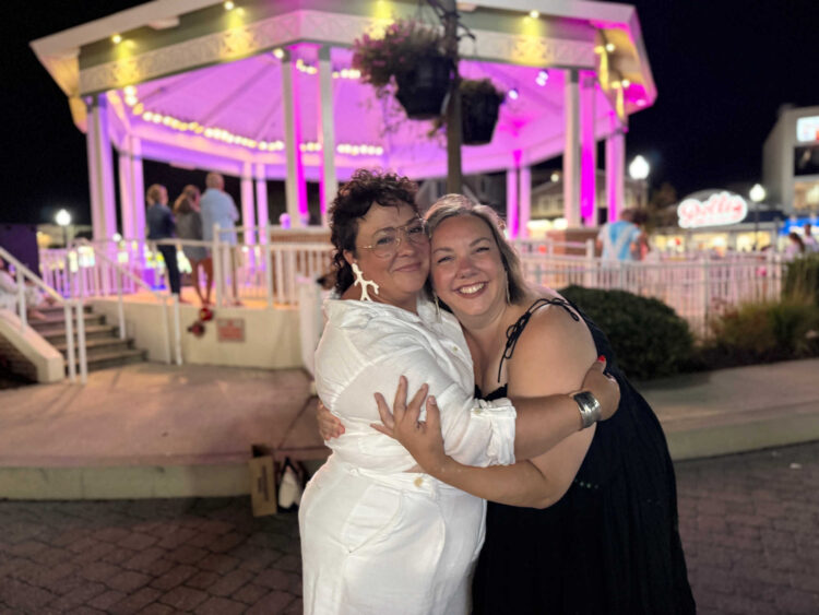 alison and debbie at the bandstand rehoboth beach 2025