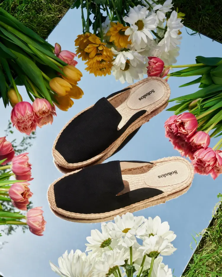 Soludos' the Dali Mule in black canvas