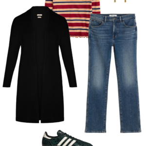 Look 20 from the teacher capsule wardrobe for fall featuring Madewell jeans
