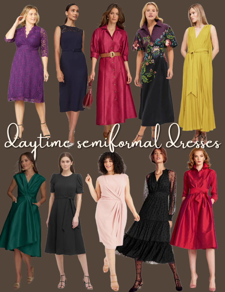 daytime semiformal dresses add a belt