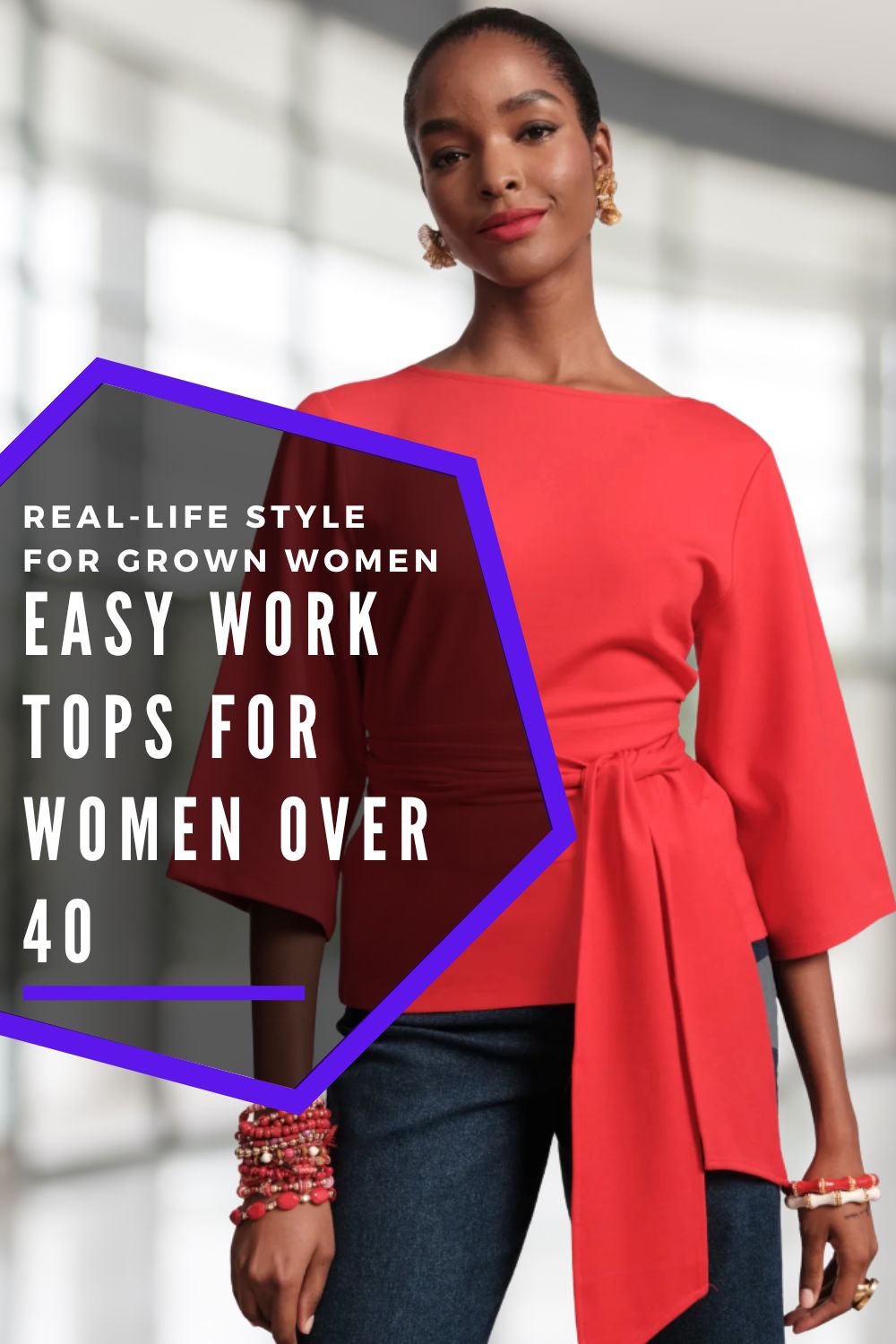 easy work tops for women over 40