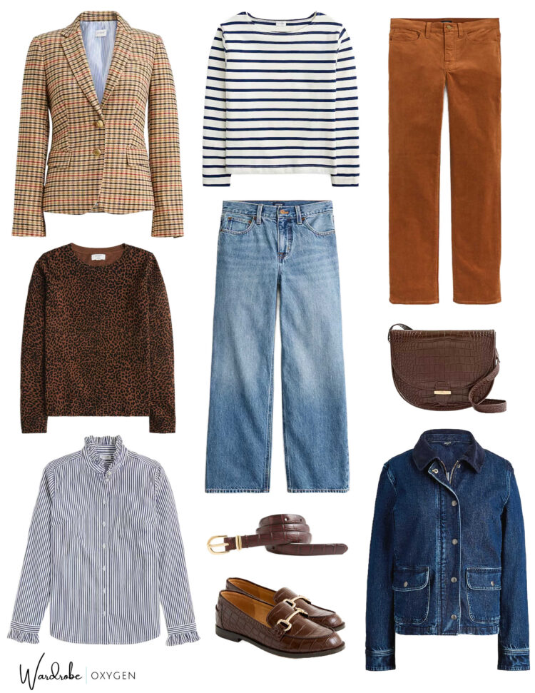 j. crew factory fall capsule wardrobe