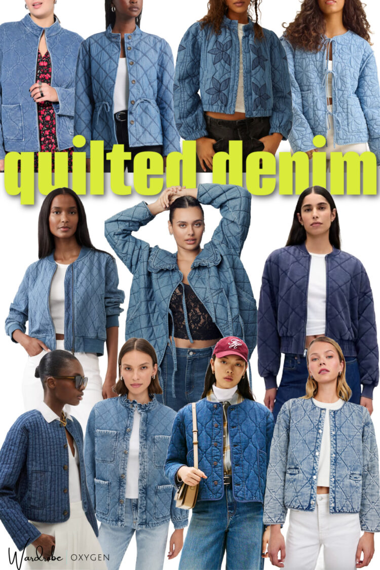 quilted denim jacket trend 2025