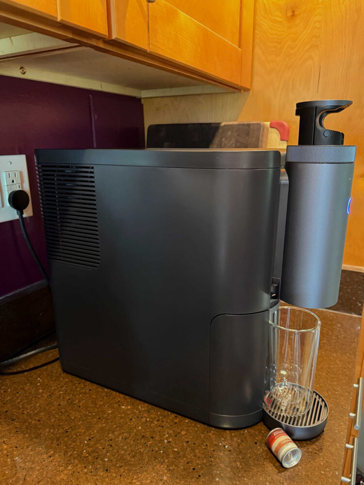 side profile of the cumulus coffee machine