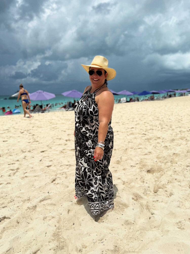 what I wore to the virgin cruise beach club bimini over 40