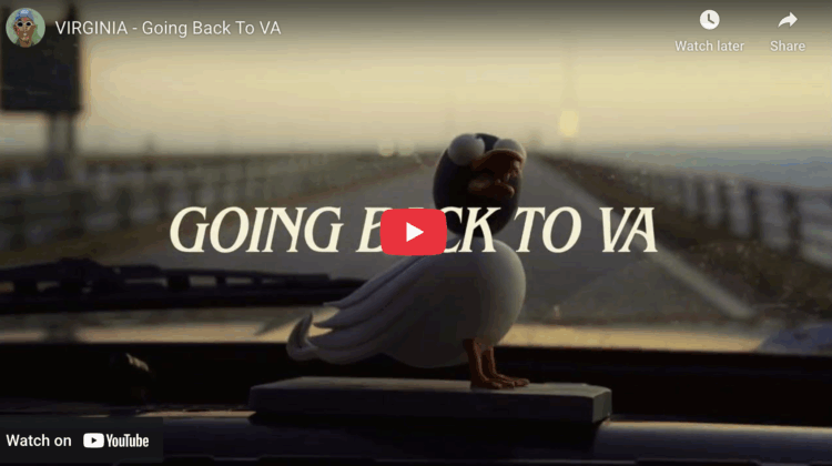 Screenshot from YouTube of VIRGINIA - Going Back To VA