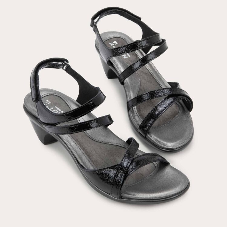 The black Naot Limit sandals.