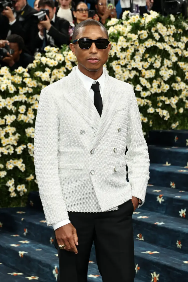 Pharrell Williams at the 2025 Met Gala, where he was Co-chair