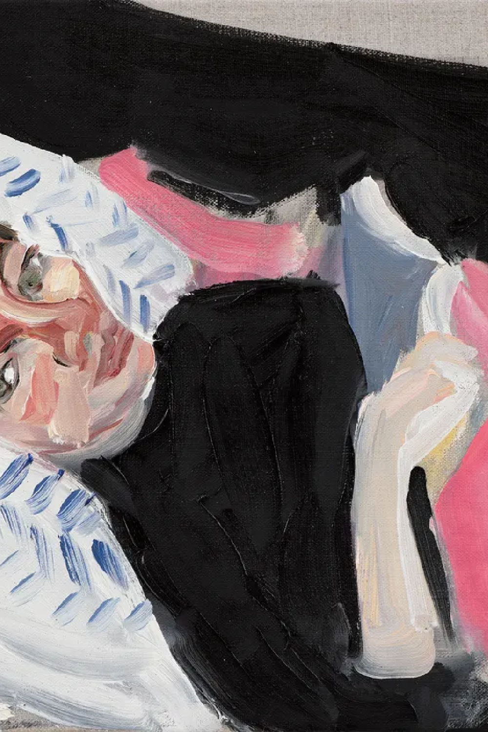 Chantal Joffe, Esme with a Book in the Studio, 2025