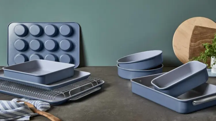 My Husband Wanted to Write This Caraway Bakeware Review (He's a Fan) 2 caraway home bakeware set in slate