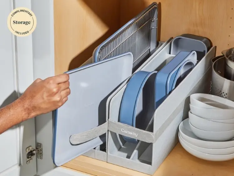 My Husband Wanted to Write This Caraway Bakeware Review (He's a Fan) 6 the caraway home bakeware set in slate