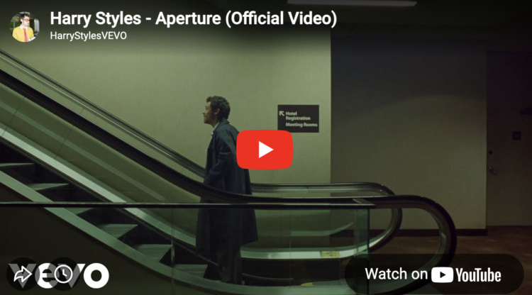 Weekend Reads for My Birthday Weekend 14 Screenshot from YouTube of
Harry Styles - Aperture (Official Video)
