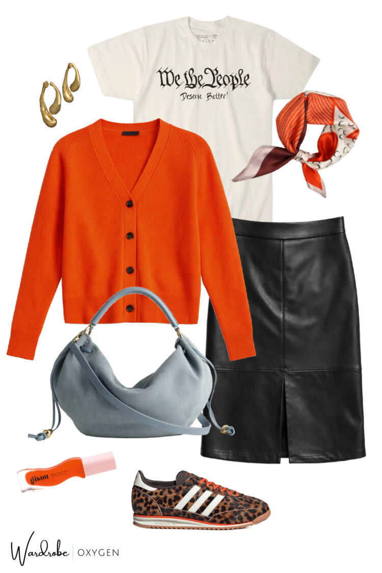 How to Style a Graphic Tee for the Workplace 4 how to style a graphic t-shirt with a skirt