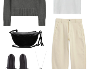 Outfit from the Everlane Capsule Wardrobe 2026 by Alison Gary of Wardrobe Oxygen, and over 40 fashion blog