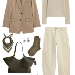 Outfit from the Everlane Capsule Wardrobe 2026 by Alison Gary of Wardrobe Oxygen, and over 40 fashion blog