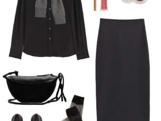 Outfit from the Everlane Capsule Wardrobe 2026 by Alison Gary of Wardrobe Oxygen, and over 40 fashion blog