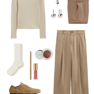 Outfit from the Everlane Capsule Wardrobe 2026 by Alison Gary of Wardrobe Oxygen, and over 40 fashion blog