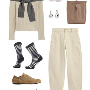 Outfit from the Everlane Capsule Wardrobe 2026 by Alison Gary of Wardrobe Oxygen, and over 40 fashion blog