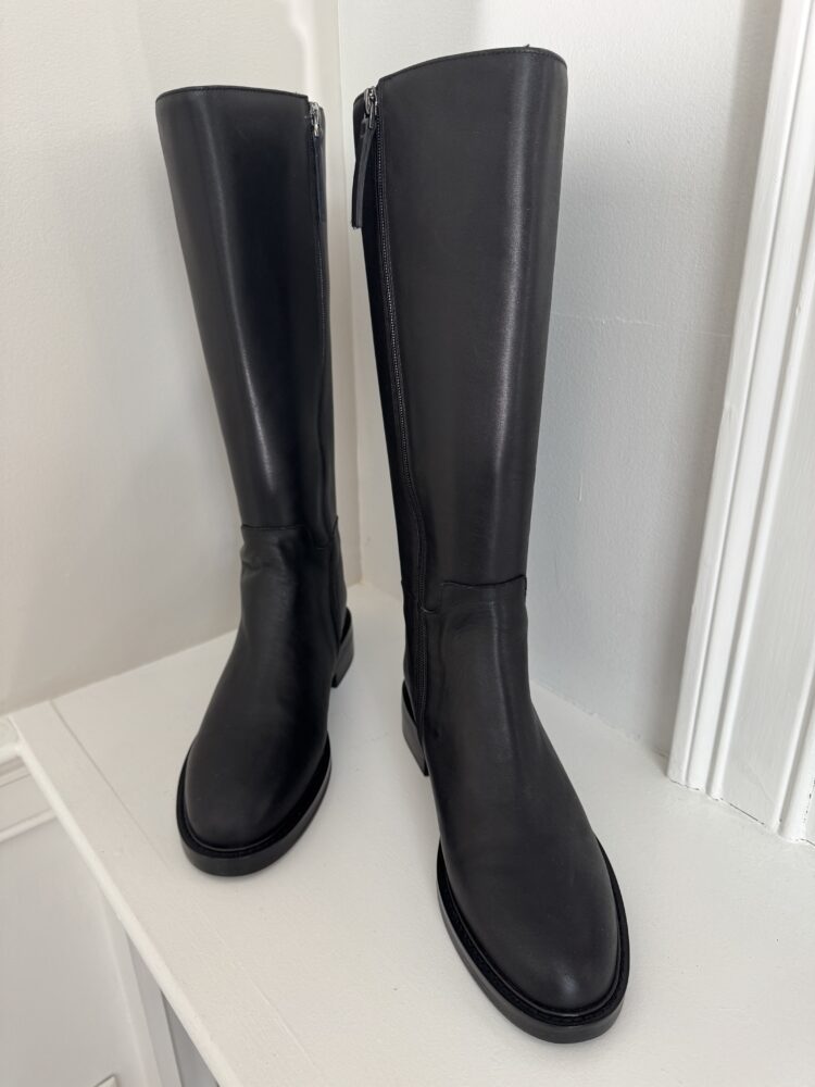 Quince Shoes Review: Italian Leather Boots, Loafers, and Flats Tested by a Real Woman in Her 50s 2 Quince Italian Leather Riding Boots Review by Wardrobe Oxygen