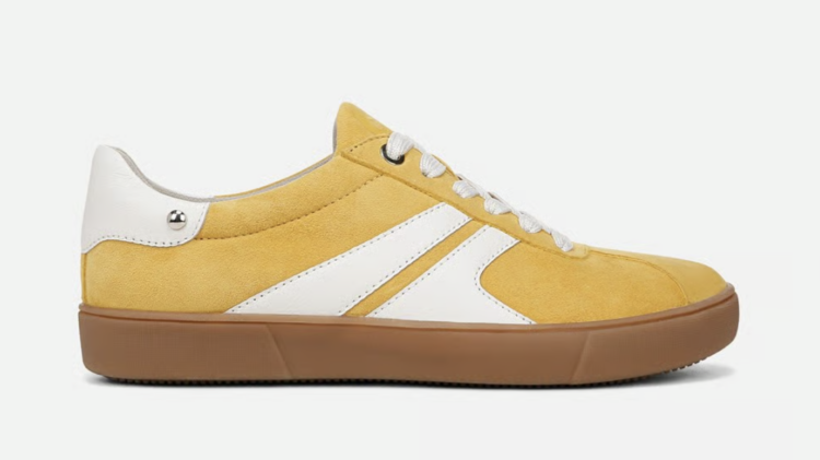 Chic Wide Width Comfort Sneakers for Women for 2026 5 Naturalizer Medina wide width sneaker in yellow suede