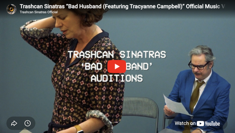 Weekend Reads for the 3rd No Kings Weekend 10 Screenshot from YouTube of Trashcan Sinatras “Bad Husband (Featuring Tracyanne Campbell)” Official Music Video