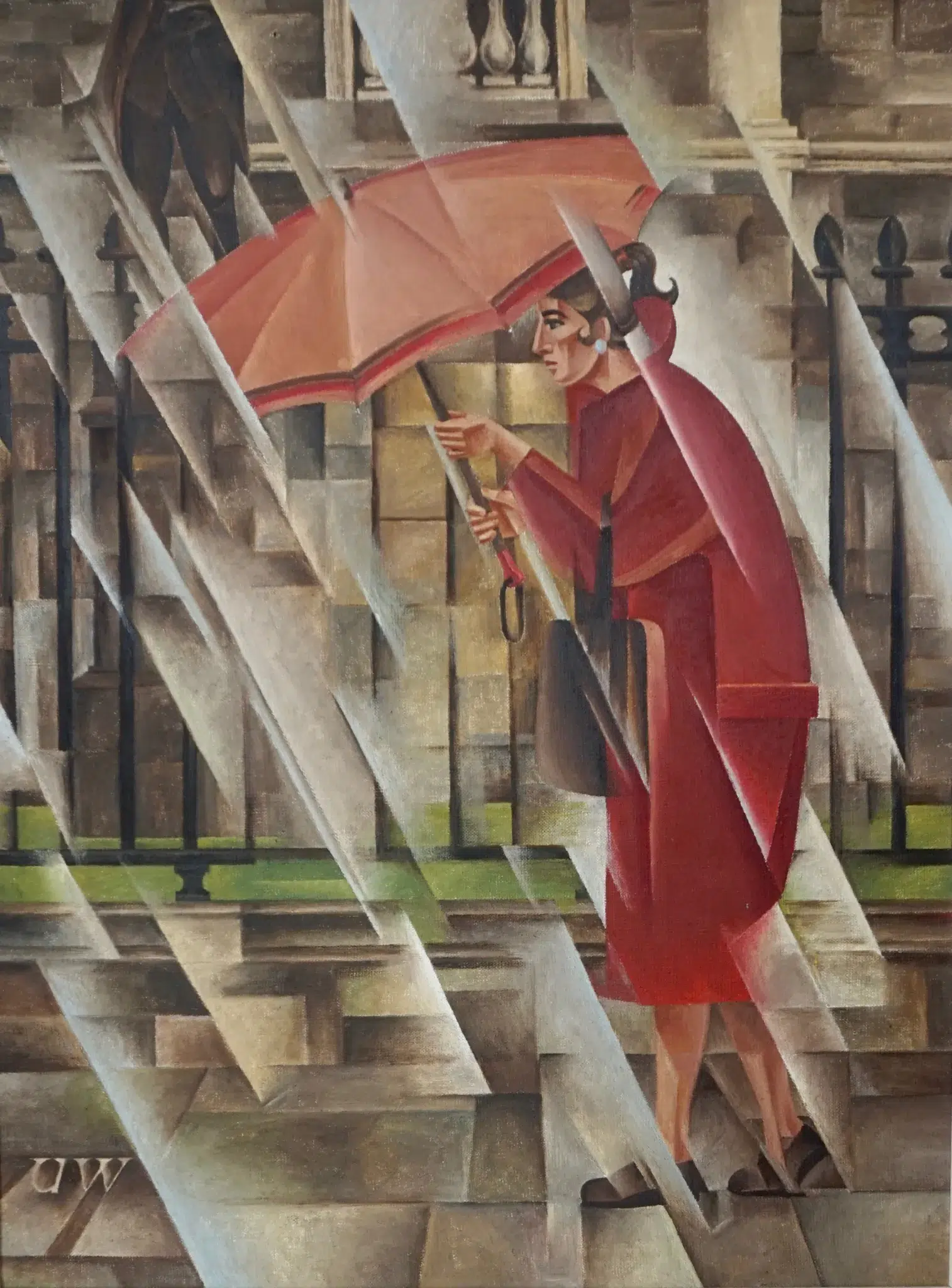 Una Watters, Girl Going by Trinity in the Rain, 1959