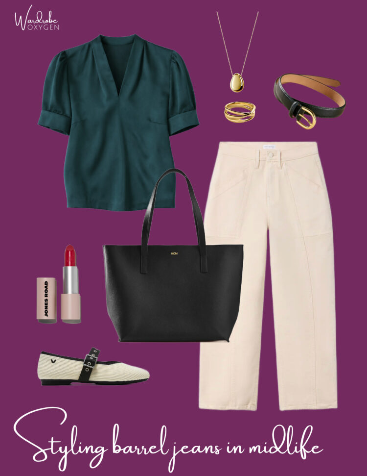 How to Style Barrel Jeans: Spring 2026 Tips for Grown Women 3 how to style barrel jeans for work plus size over 40