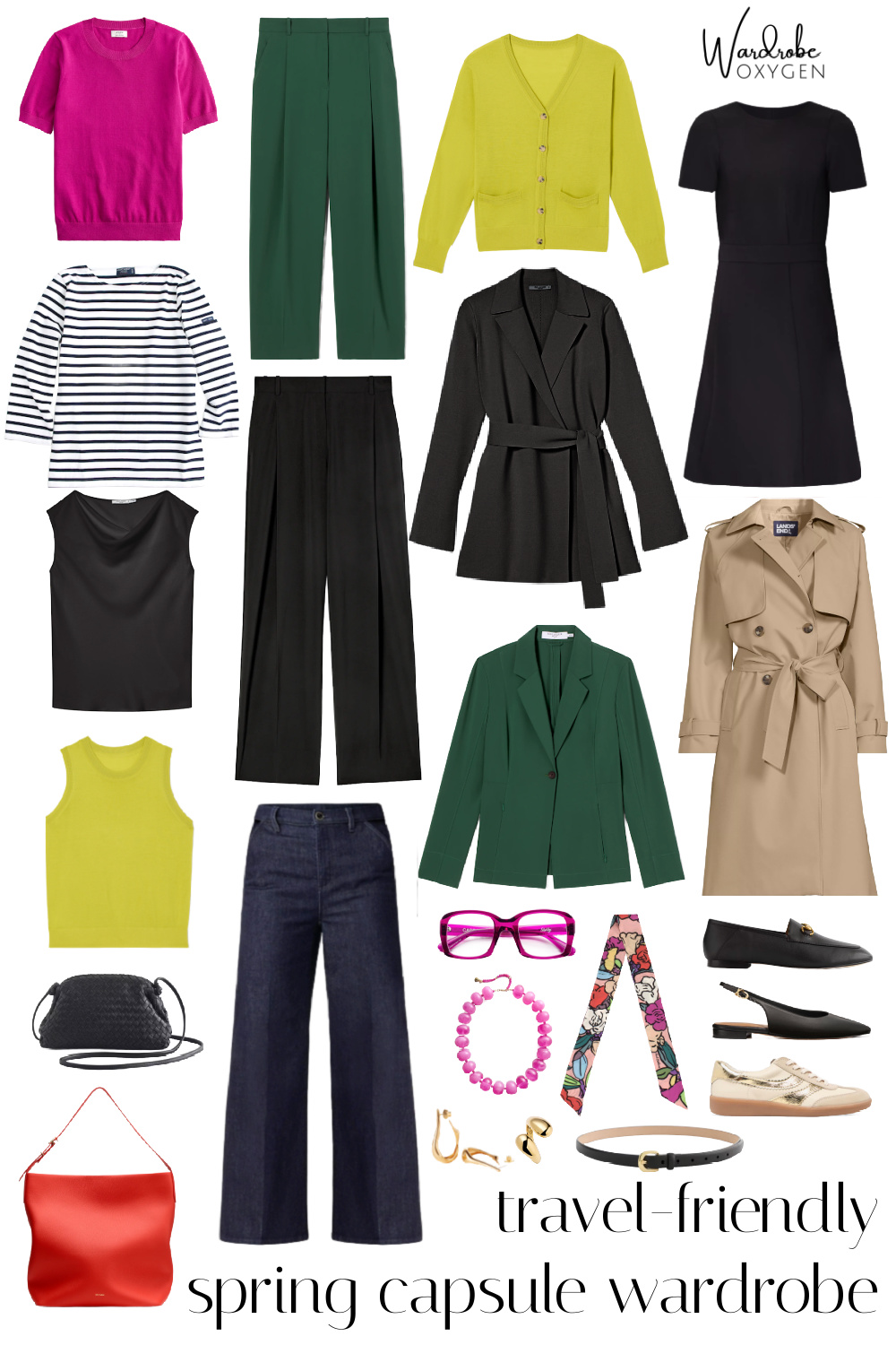 wardrobe oxygen 2026 travel friendly spring capsule wardrobe