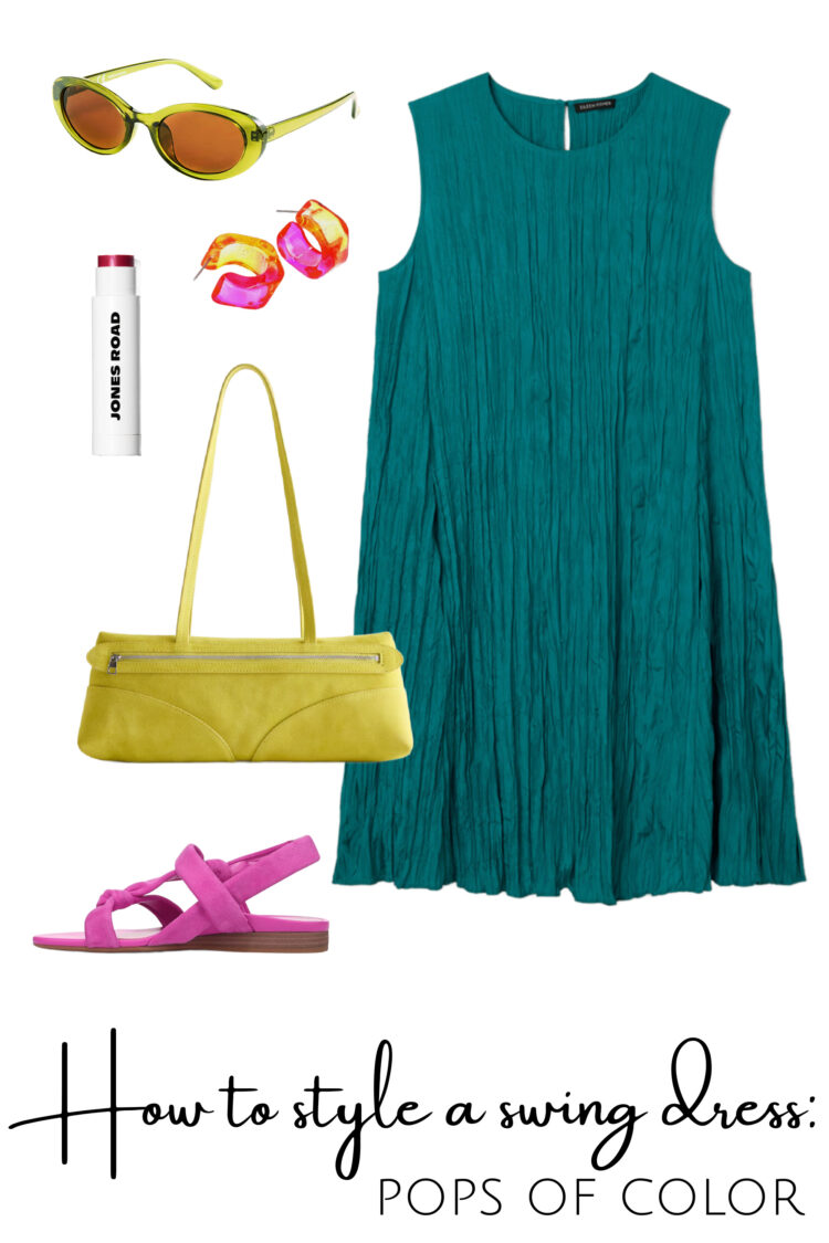 How to Style a Swing Dress: 6 Outfits for Women Over 40 2 how to style a swing dress in midlife