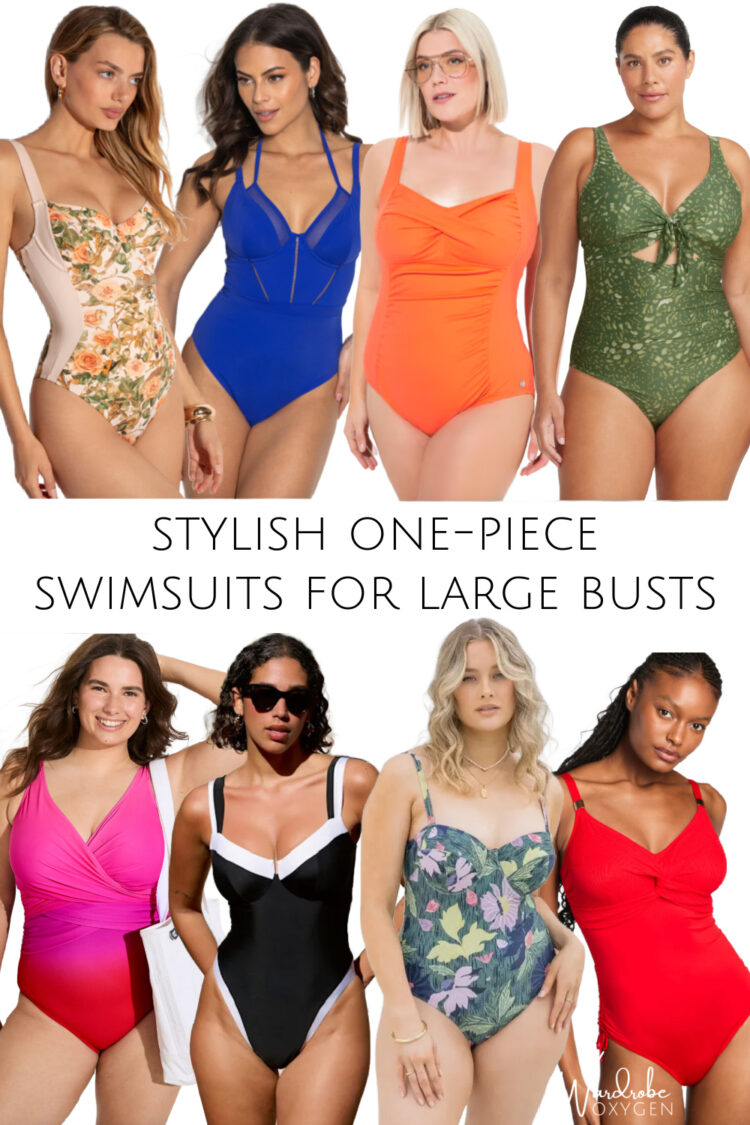stylish one piece swimsuits for large busts