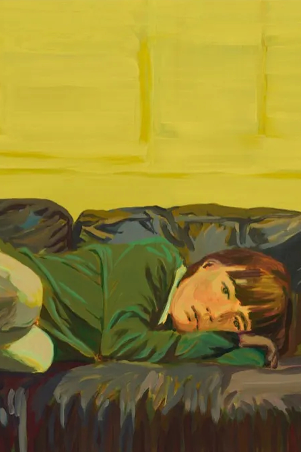 Claire Tabouret, Self-portrait (in the studio), 2020