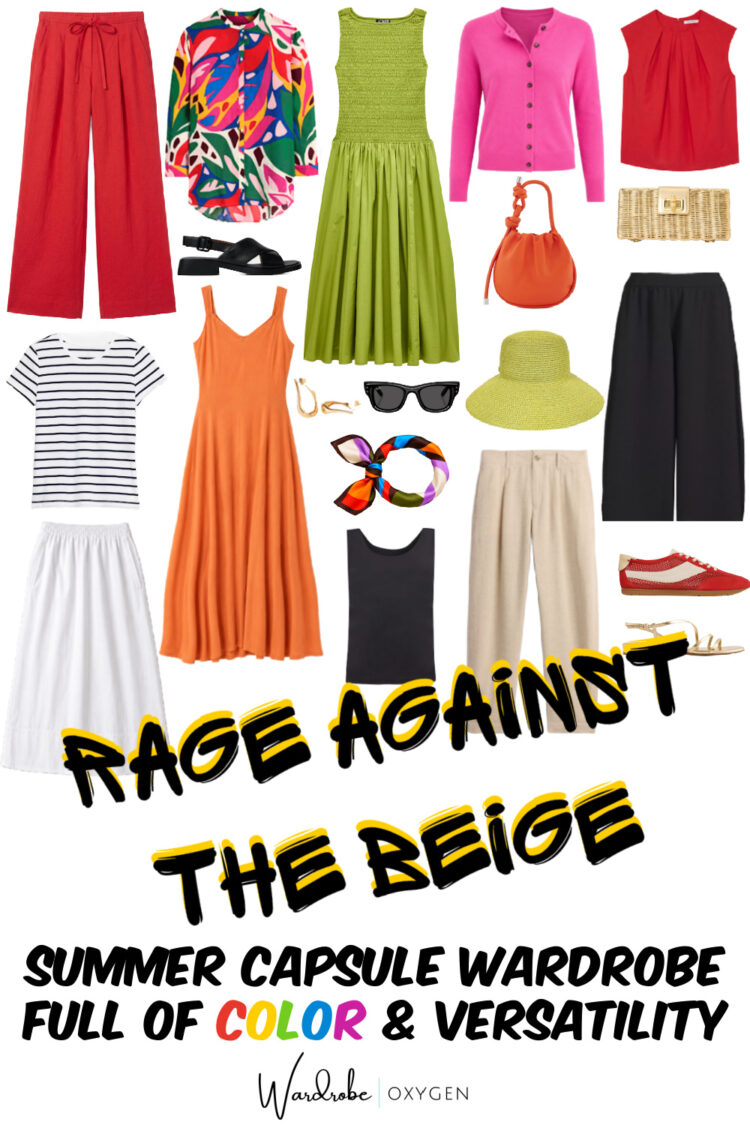 rage against the beige: a colorful summer capsule wardrobe for 2026