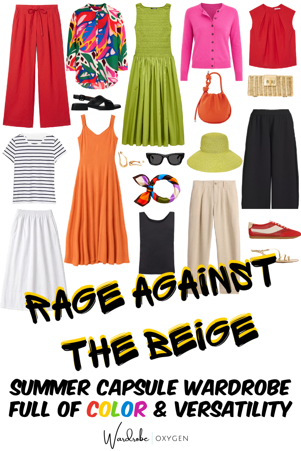rage against the beige: a colorful summer capsule wardrobe for 2026