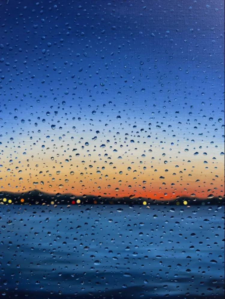 Weekend Reads for Rehoboth Girls Weekend 1 Riona Buthello, between drops, oil on linen