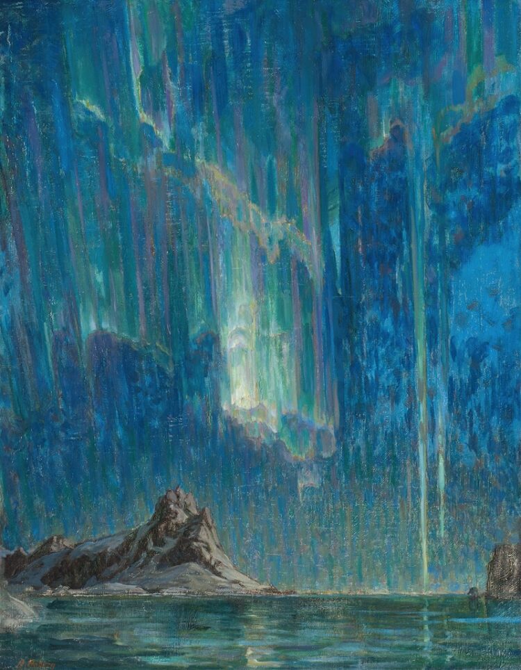 Anna Boberg, Northern Lights; Study from North Norway, 1901