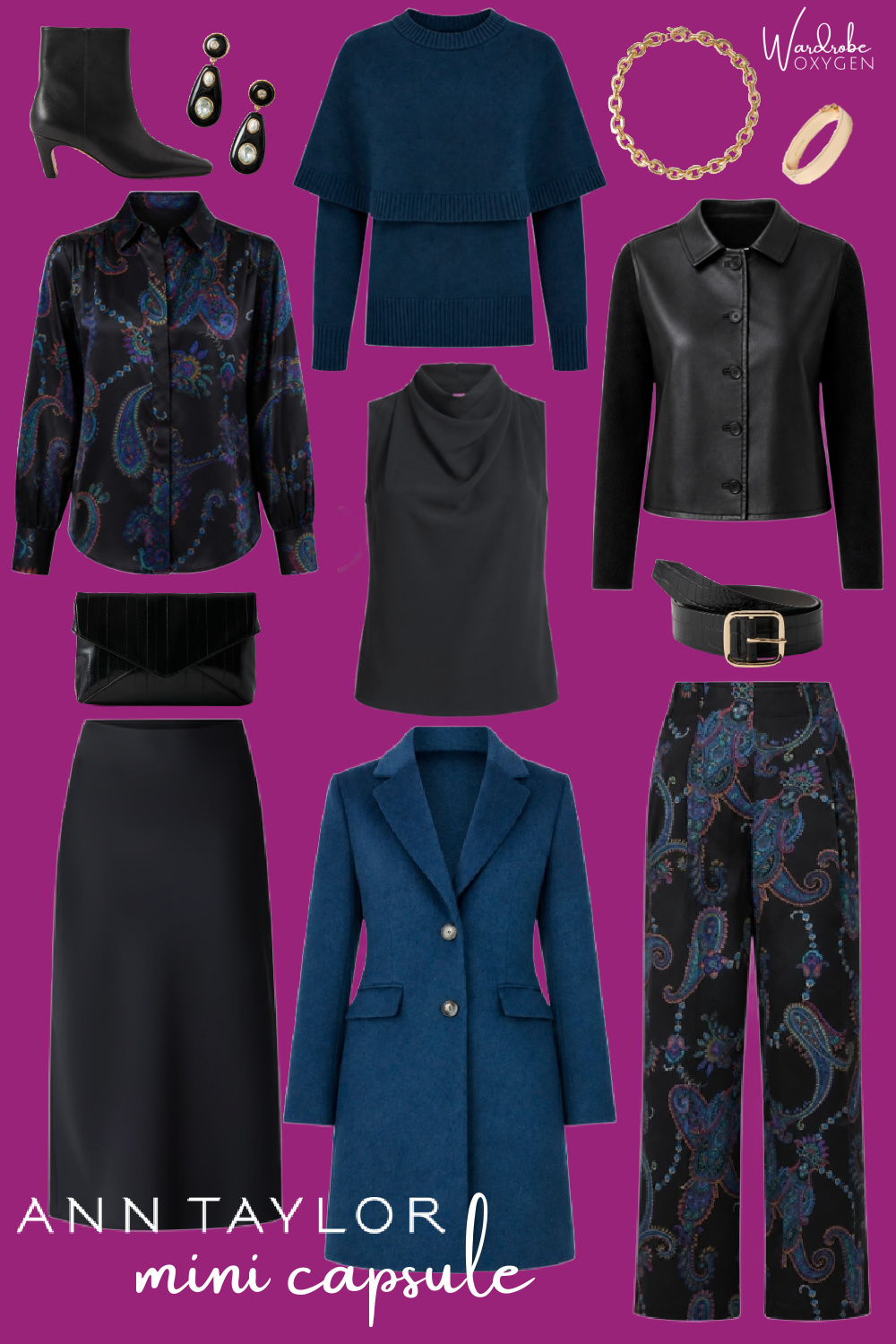 ann taylor mini capsule wardrobe
