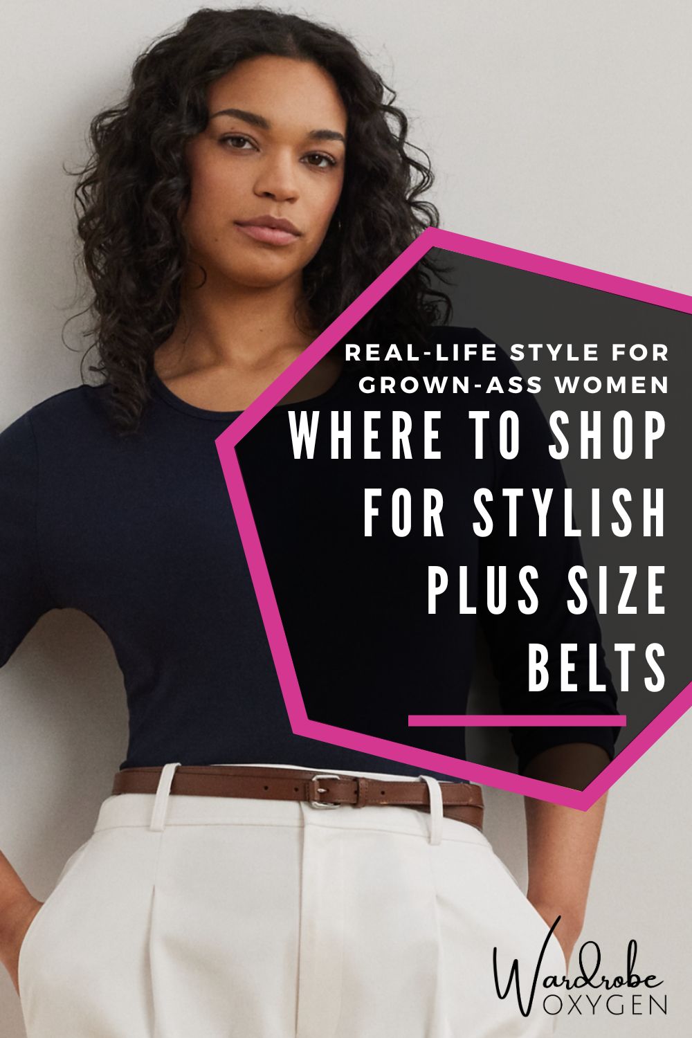 Where the shop for stylish plus size belts for women by Wardrobe Oxygen